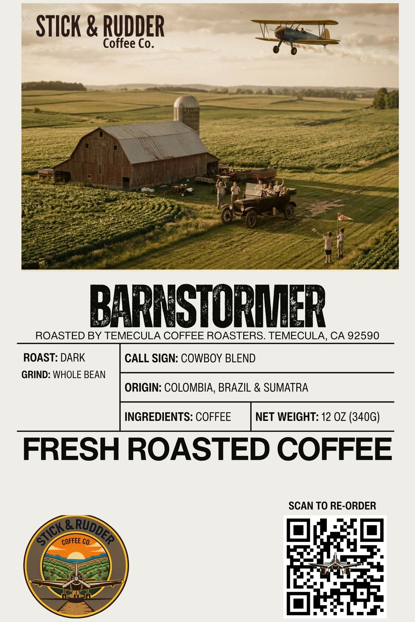 Barnstormer – Dark Roast (Whole Bean)