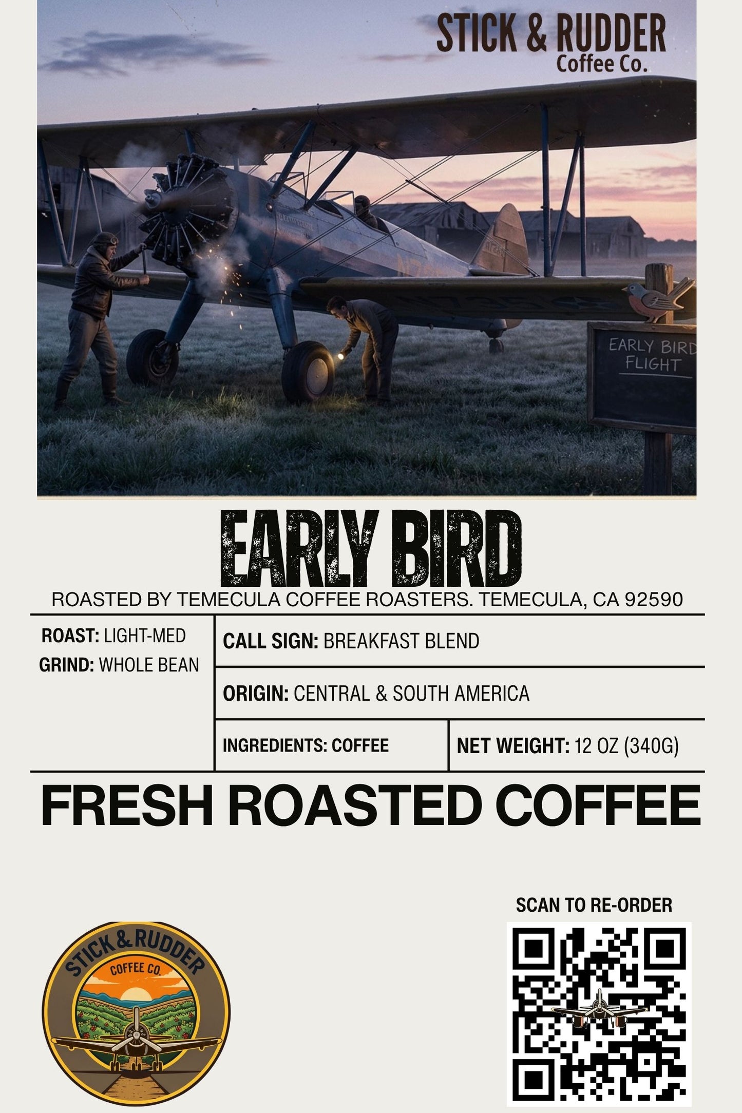 Early Bird - Light-Medium Roast (Whole Bean)