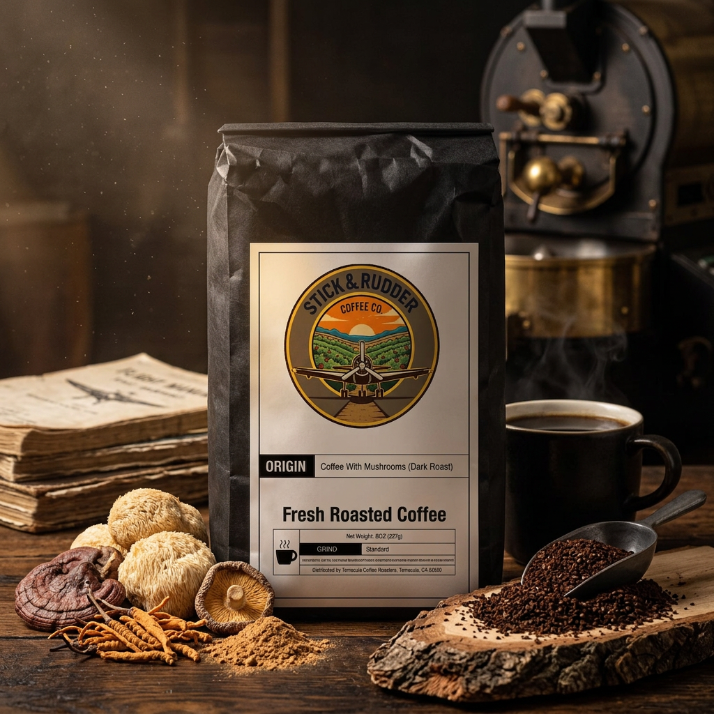 Coffee with Mushrooms - Dark Roast (Standard)