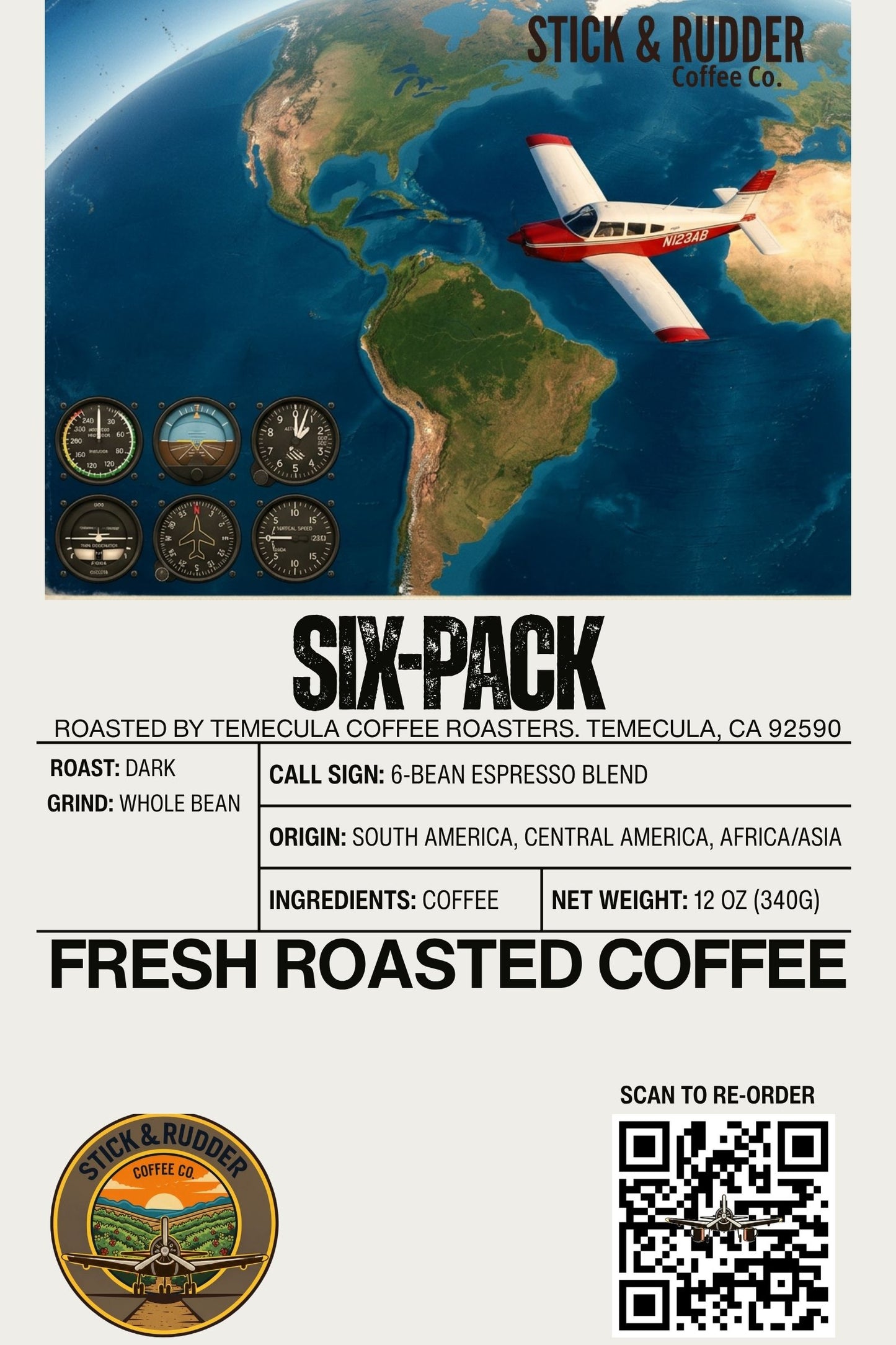 Six-Pack - Dark Roast (Whole Bean)